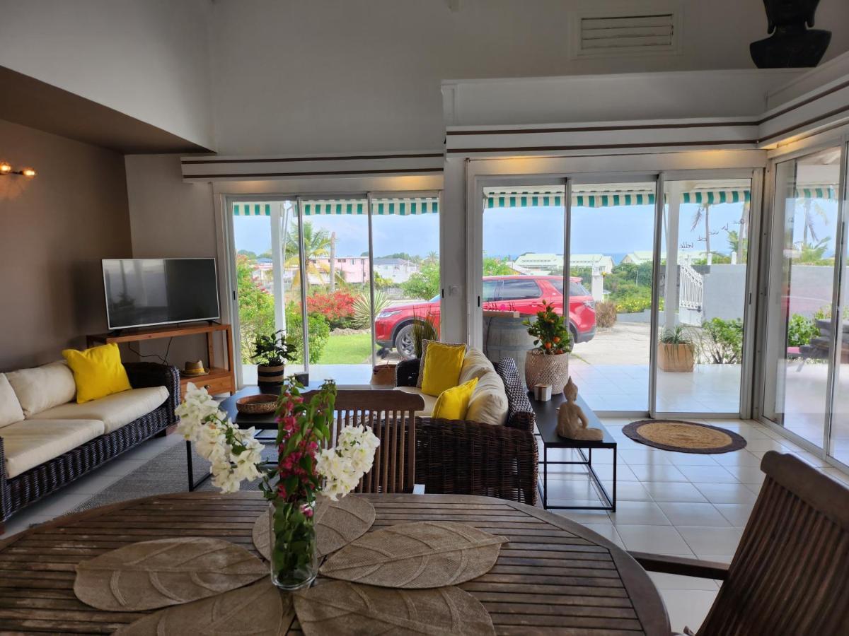 Villa 6-10 Pers, Vue Mer, Piscine Privee, Plage A Pieds Le Gosier  Eksteriør billede