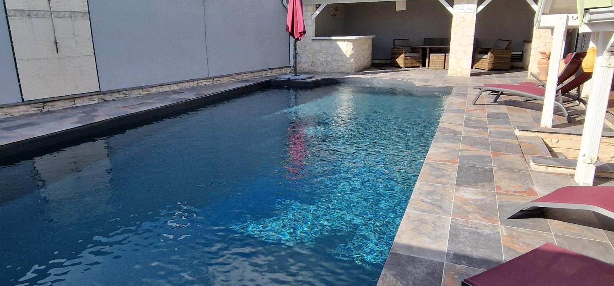 Villa 6-10 Pers, Vue Mer, Piscine Privee, Plage A Pieds Le Gosier  Eksteriør billede