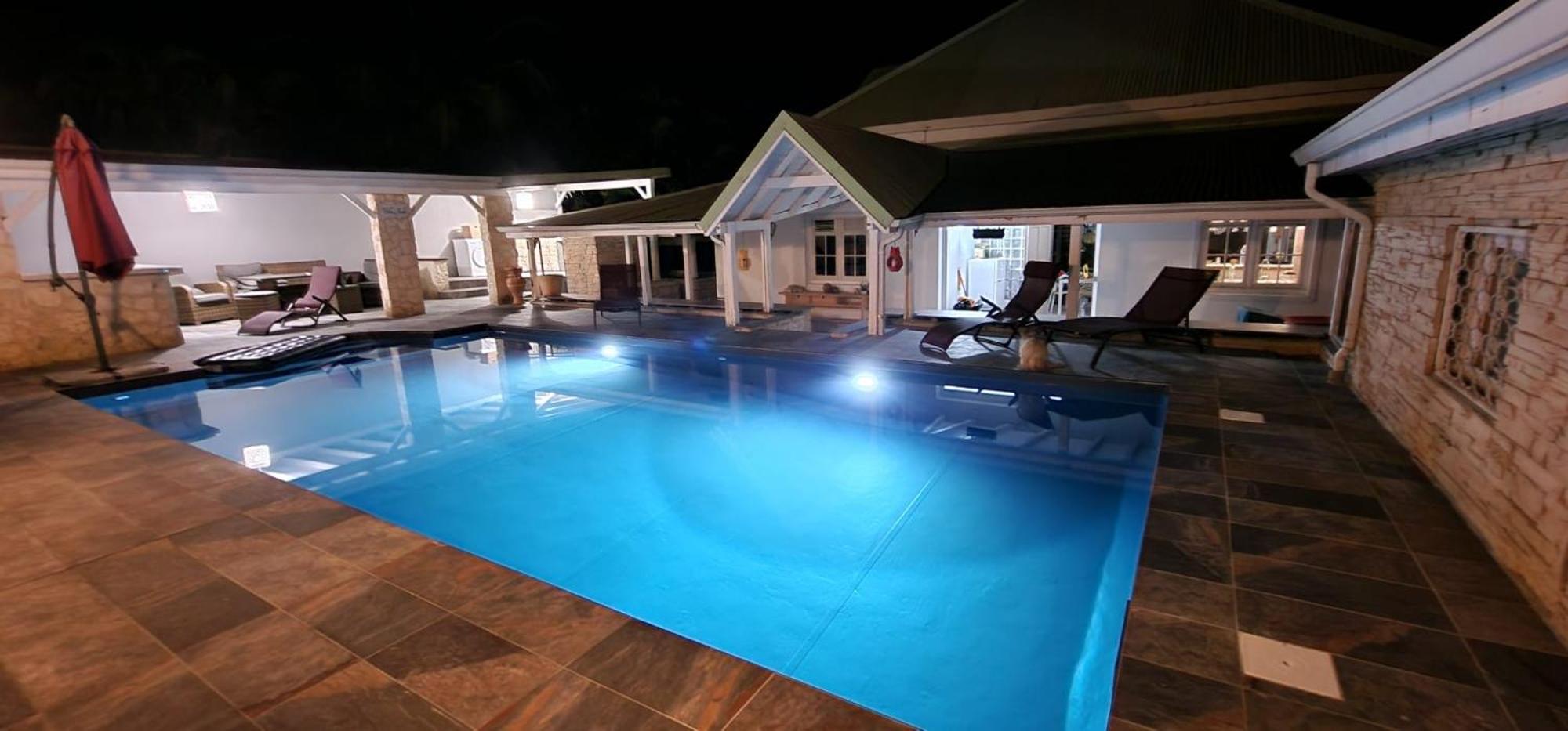 Villa 6-10 Pers, Vue Mer, Piscine Privee, Plage A Pieds Le Gosier  Eksteriør billede